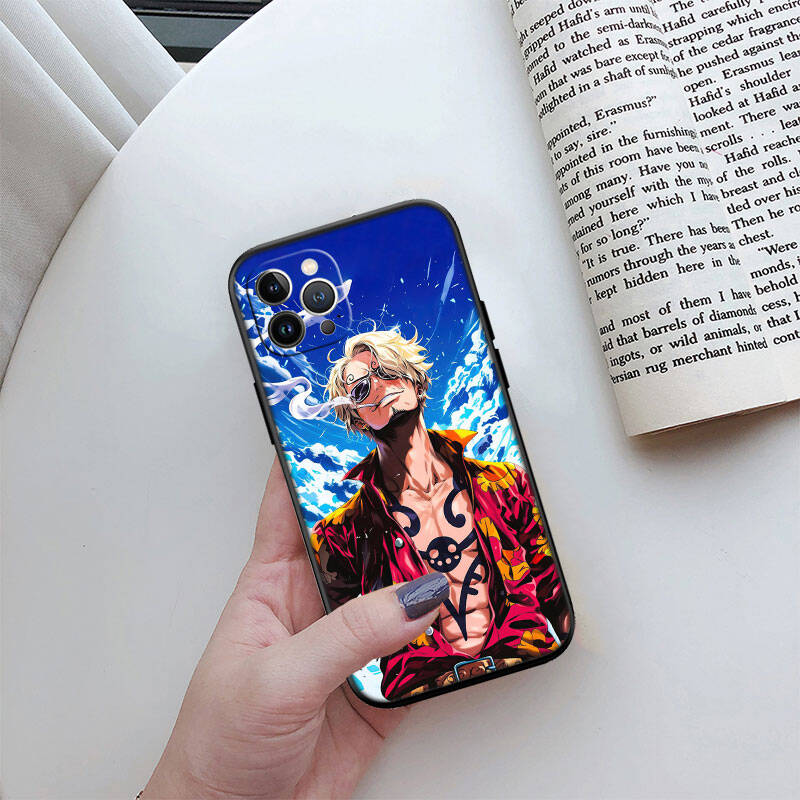 MH123 One Piece Sanji Phone Shell Case for iPhone 7 8 11 12 13 14 15 16 17 16E XS Pro Max XR X SE Air