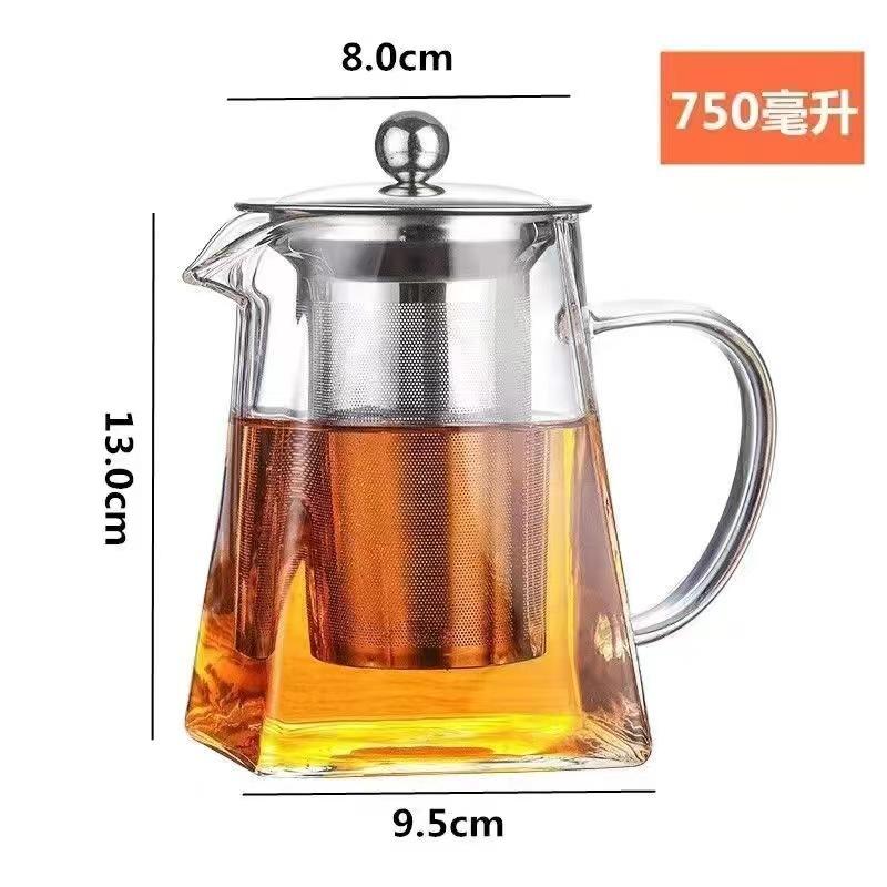 Glass Teapot with Infuser Tea Set Kettle Maker Infusers Jug Teaware Kitchen Dining Bar Home Tea Kit Glass Teapot Samovar