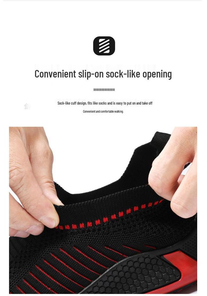 Men's Korean Style Slip-on Casual Shoes - Breathable, Soft Sole, Large Size, Trendy Sports Design
