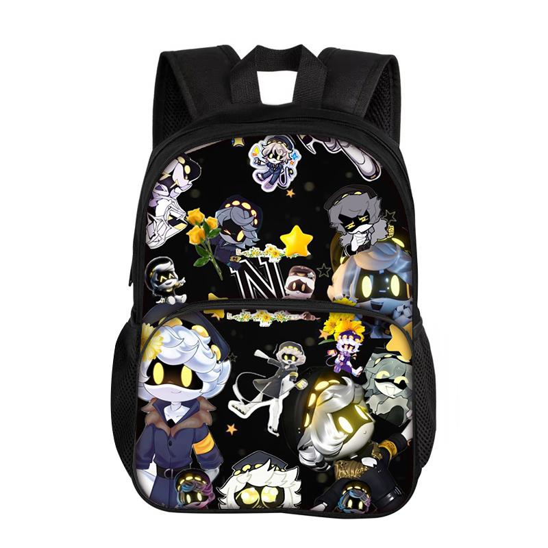 Murder Drones with Front Pocket Backpack Students Kids School Bags for Girls Boys Bookbag Travel Large Capacity Backpack