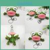 Charming Green Frog Plush Keychain Cute Cartoon Design For Girls Plush Gift Idea