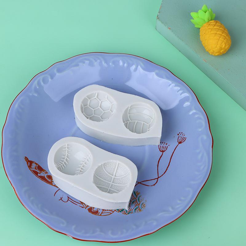 1Pc Basketball Baseball Volleyball Football Silicone Mold Diy Sugarcraft Cupcake Baking Mold Fondant Cake Decorating Tool