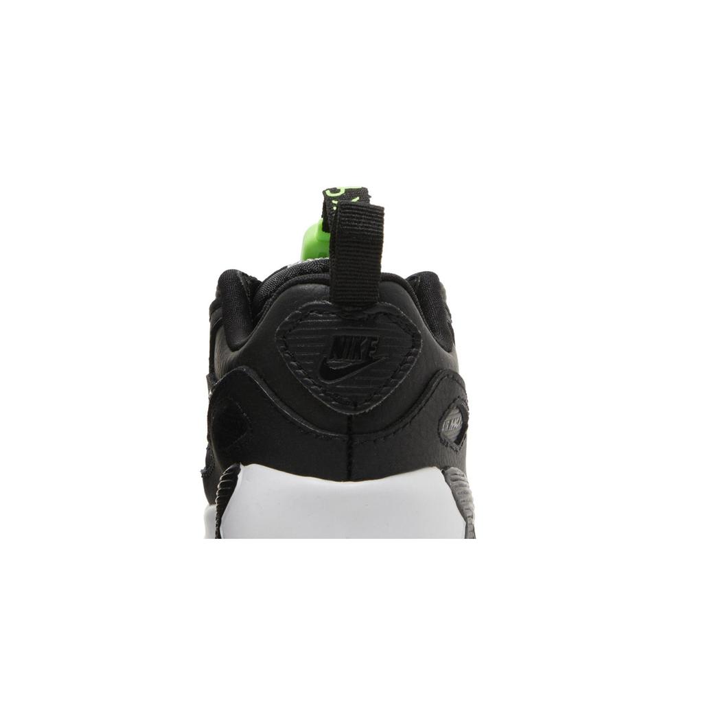Nike Air Max 90 Toggle Toddler 'Black Chrome' (Unisex) Black / Green Strike / White / Chrome Toddler Shoes CV0065 002