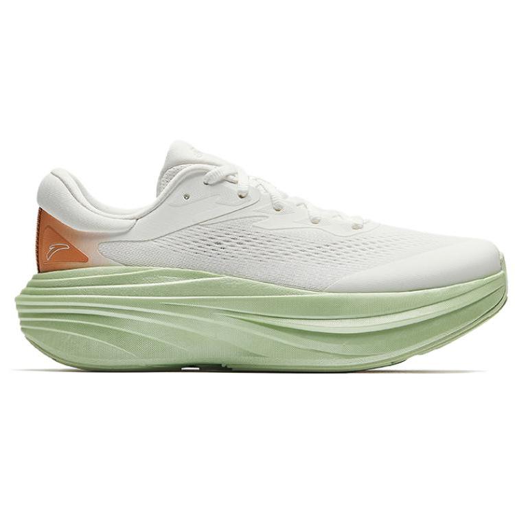 New ANTA Travel Steps 2 Running Shoes Women's Low Top White Green 122535545-5
