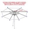 Outdoor Garden Patio Umbrella Cover Waterproof Canopy Sunshade Replacement Cloth