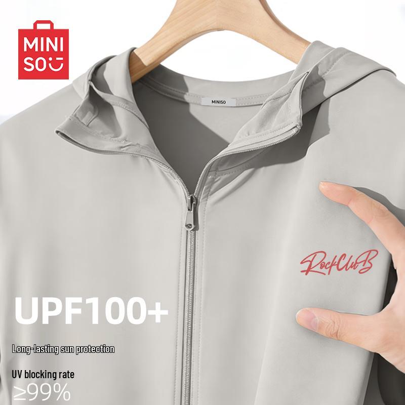 MINISO Men s Hooded Ice Silk Sun Protection Jacket 3XL