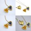 Collana a forma di cuore con ciondolo Undertale Ciondolo Foto di Famiglia Cartone Animato Gioielli