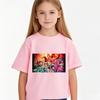 2026 Classic Cartoon Short Sleeve Printed Casual T-Shirt Breathable Summer Wear for Children and Teen Boys and Girls