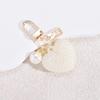 Minimalist Pearl Keychain DIY Charm Pendant Anti-lost Car Key Accessory Lovely Gift for Women Teens School Use