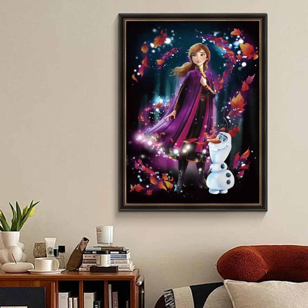 5D Diy Diamond Painting Anna and Olaf Full Drill Rhinestones Mosaic Embroidery Handmade Products Home Decor Gift