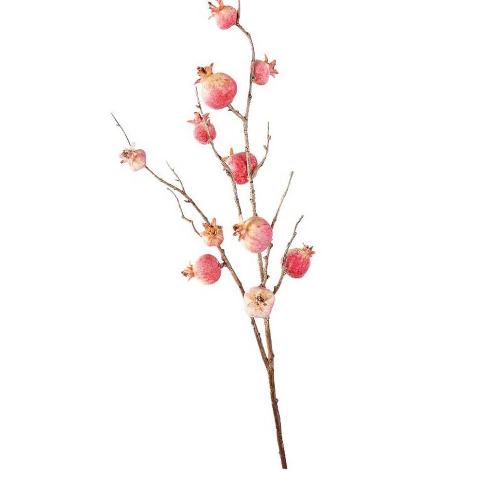 Künstliche Granatenzweige Plastik-Bonsai Falsche Blumen Schaumstoff-Früchte Zweige Handgefertigt Elegante Kunstpflanzen