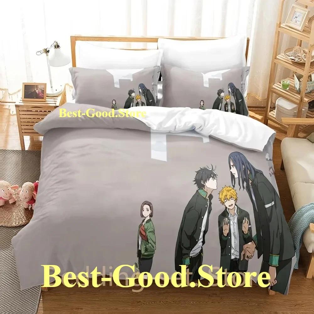 Fashion Anime WIND BREAKER Beding Set Printed Bed Linen Set With Pilowcase Bed Soft Duvet Cover Soft Single Double Quen Super King-Sized Dimensionsd