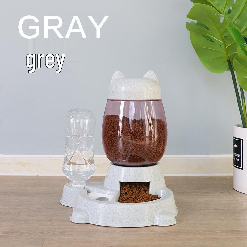 Katzen- und Hunde-Futterautomat und Wasserspender mit Puzzle-Funktion