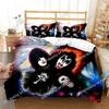 Kiss Rock Band Bedding Set For Bedroom Soft Modern Bedspreads Comefortable Kids Duvet Cover Quilt Cover And Pillowcase
