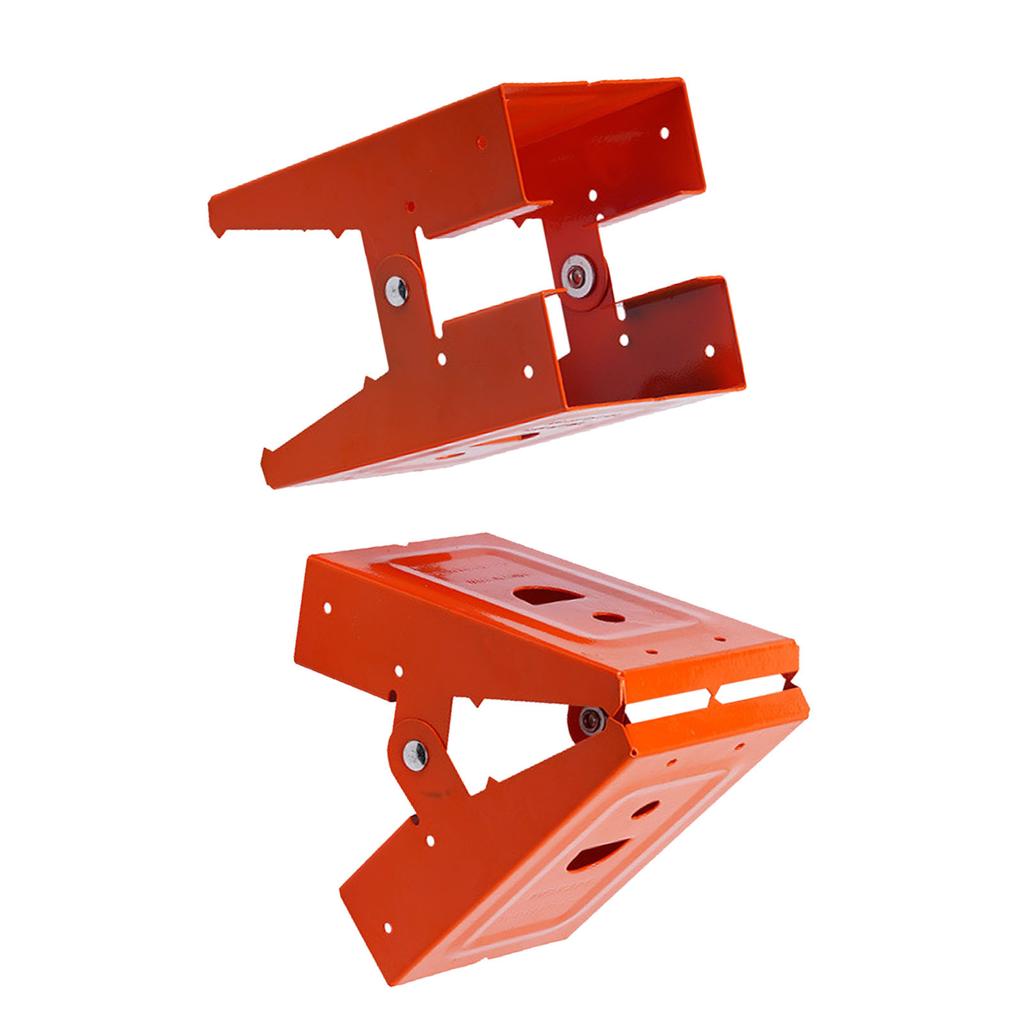 2PCS Saw Horse Bracket Cold Rolled Steel Mechanical Sawhorse Brackets Display Stand for Woodworking
