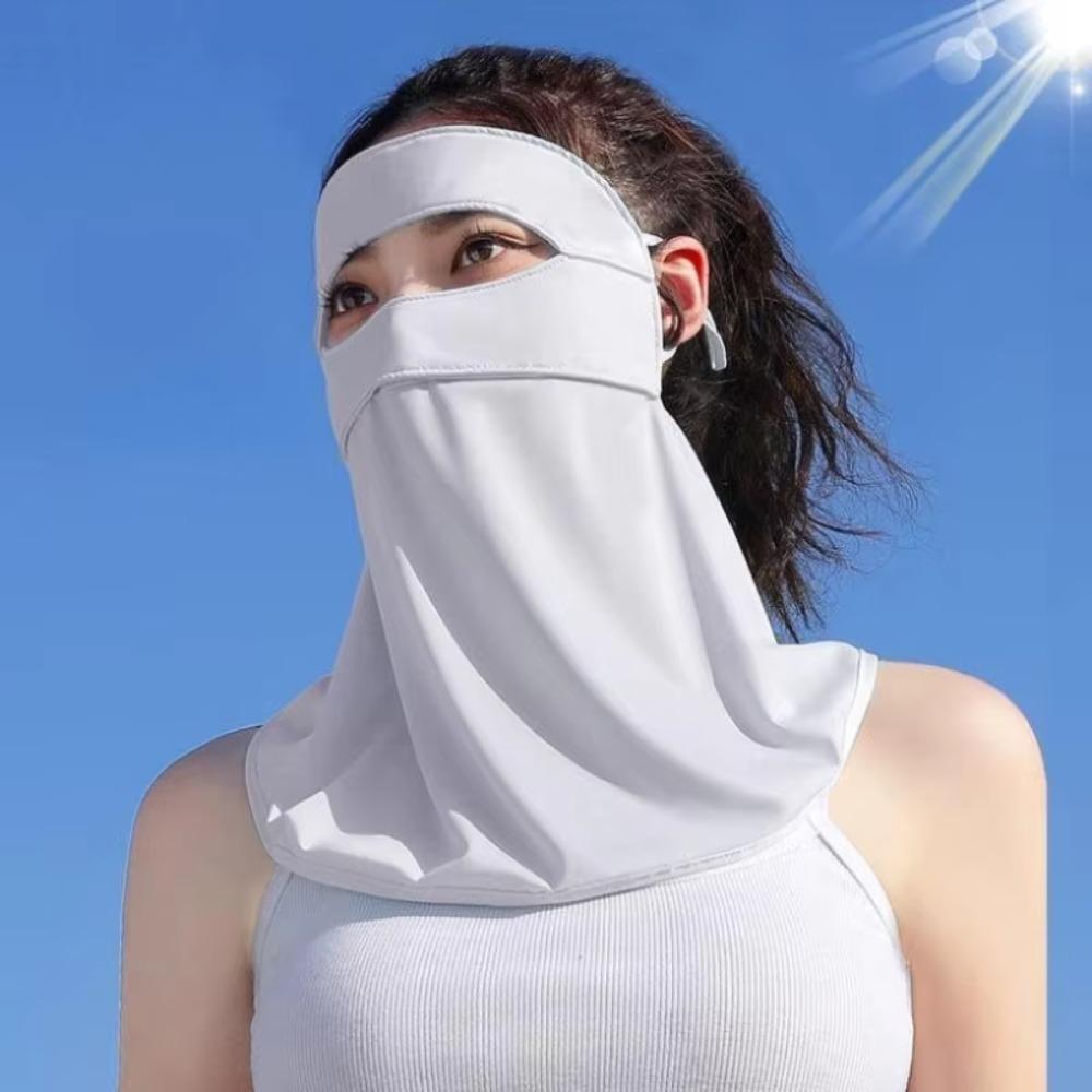 Balaclava Mas Ice Silk Sunscreen Mask 360 Full Cover Summer Headband Cycling Scarf  For Men Women