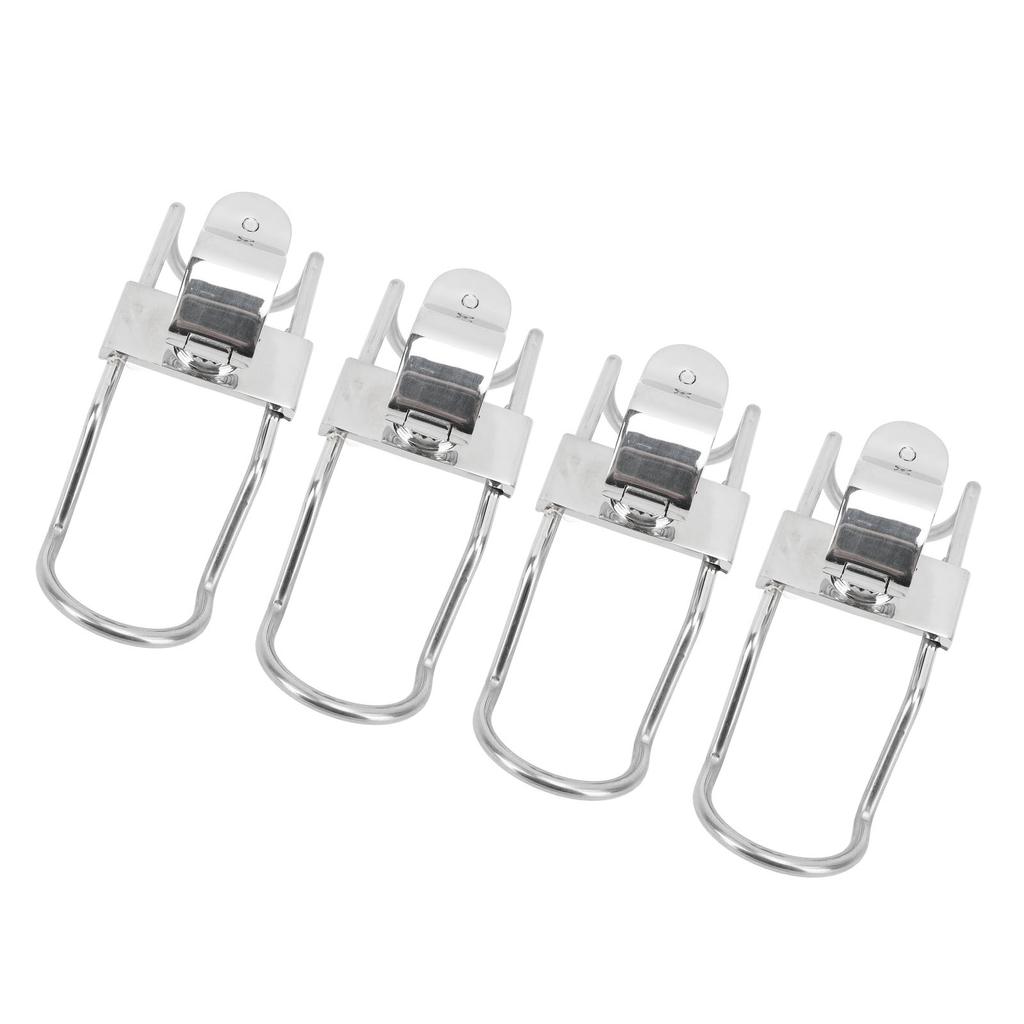 4 Stück Angelrutenhalter für Boote Edelstahl 316 25mm Rostfrei Hohe Festigkeit für Marineyachten