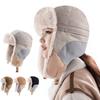 Waterproof Russian Bomber Cap Warm Winter Thermal Hat Vintage Earflap Hat  Winter Season