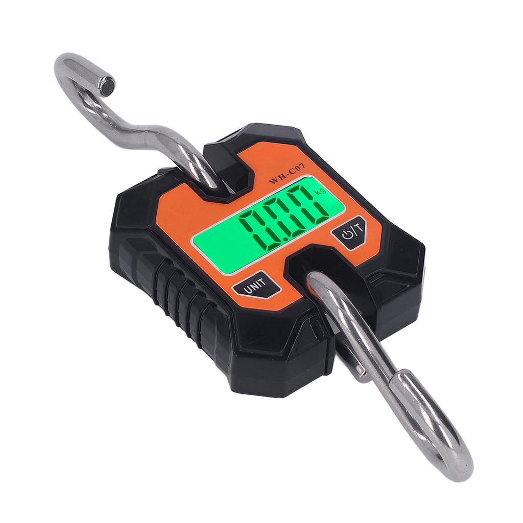 Digital Crane Scale with Hooks LCD Display Electronic Hanging Scale for Industrial Use 100kg 220lbs