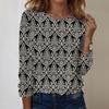 Long Sleeve Shirts For Women Cute Print Graphic Tees Blouses Casual Plus Size Basic Tops Pullover