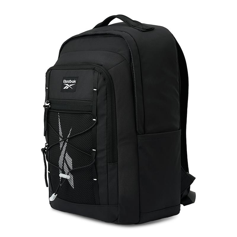 New Reebok Fabric Backpack Regular Unisex Ecru/Khaki/Black RB230013M