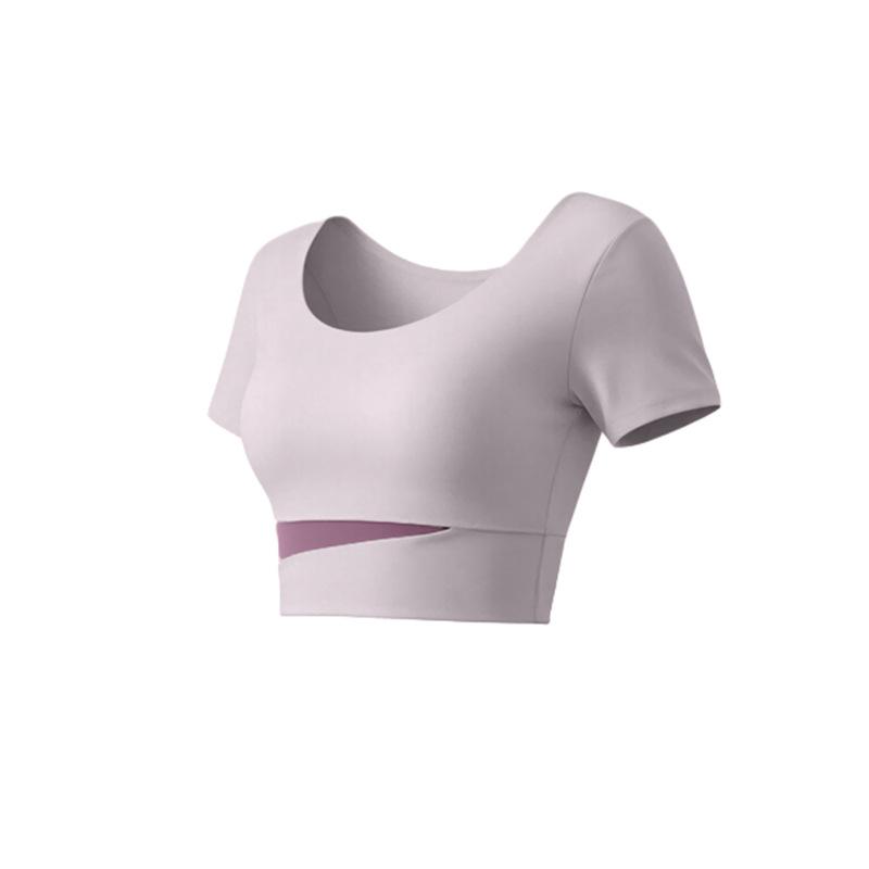 Contrasting Color Splicing Yoga Suit Women Can Wear Quick-drying Breathable Short-sleeved Trousers Pilates Sports Suit