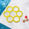 Water Sports  with 10 Rainbow Balls Floating Pool Water  Floating  Ring for Kids Adults Swimming Pool Water Game