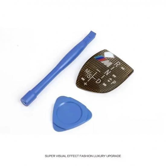 -Car Shift Knob Panel Gear Button Cover Sticker For BMW 1 3 5 7 Series X1 X3 X5 X6 M3 M5 F01 F10 F30 F35 F15 F16 F18 F34 F36 E71
