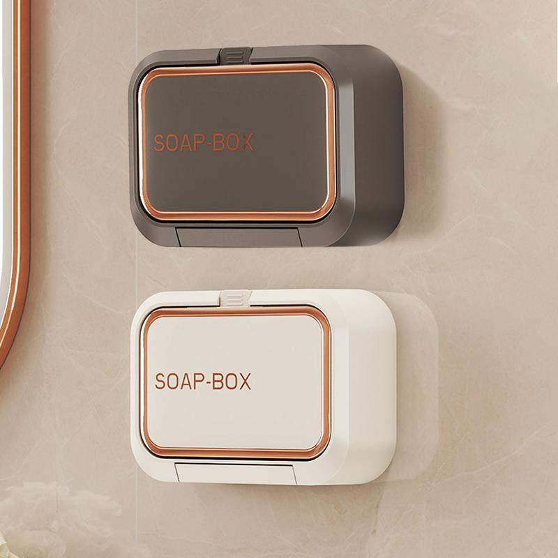 Bar Soap Holder For Shower Soap Box Adhesive Sponge Storage Organizer Draining Saver For Shower Bathtub Home Kitchen Sink