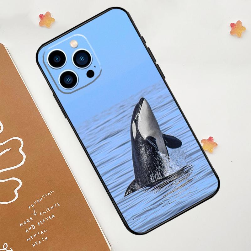 Killer Whale Orca Case For iPhone 11 12 13 14 15 16 Pro Max 15 16 Plus 13 12 Mini X XS XR Cover