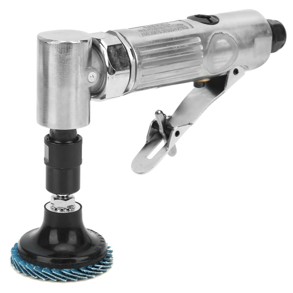 Engraving Machine 90 degrees Bend Angle Pneumatic Grinding Polishing Tool with Emery Disk ‑315BS