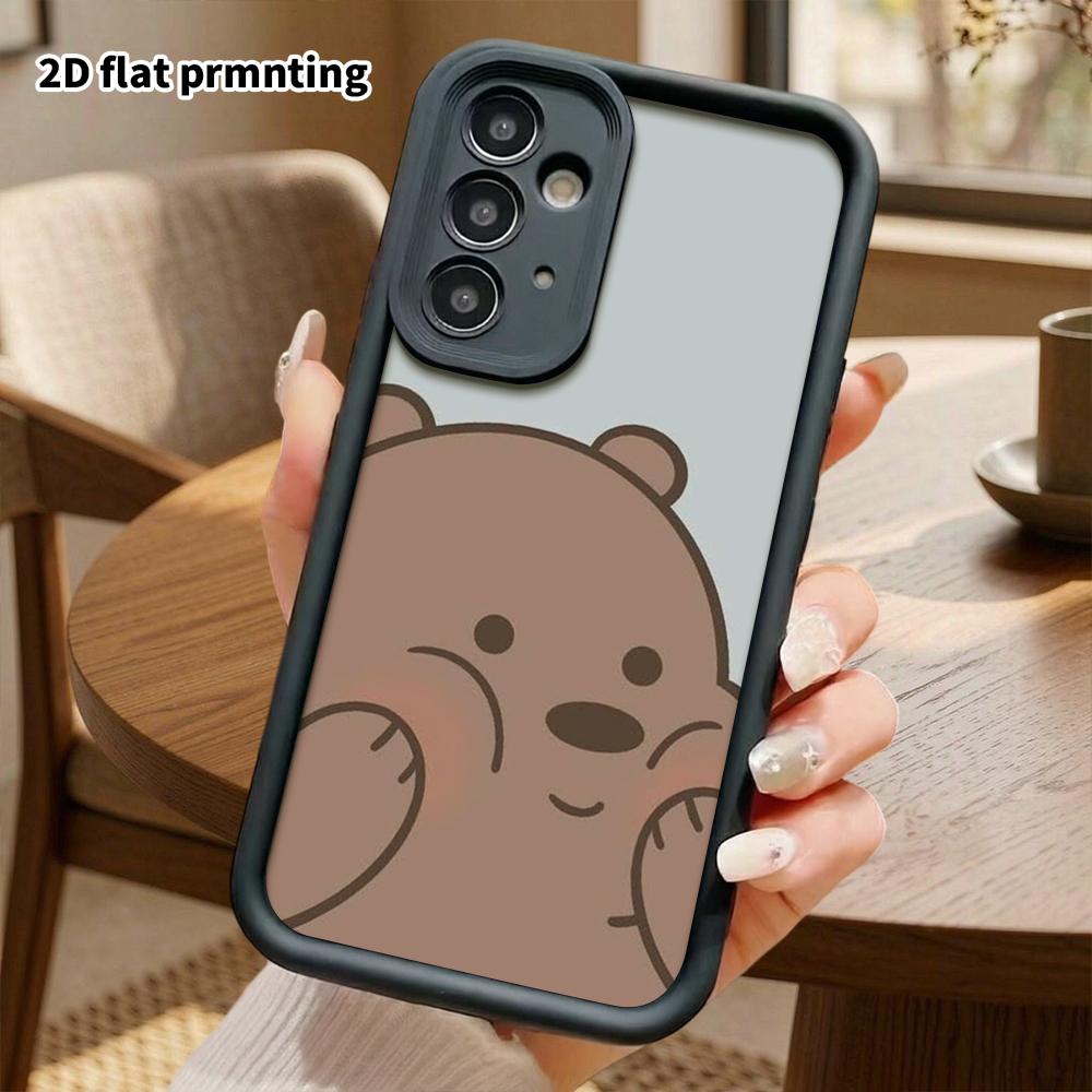 Phone Case: 2D Flat Samsung Galaxy A34 A35 M05 M06 S20 S22 S21 FE Plus 5G Protective Case, Face-covering Little Bear, Perfect Holiday Gift for Christm