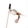 Wooden Fabric Cat Toy With Bell Cat Rod Pet Cat Toy Supplies Pet Toys