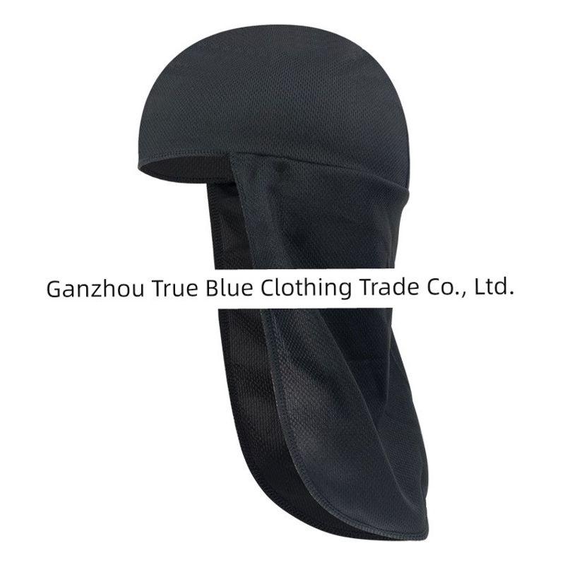 

Outdoor Cycling Long Tail Cap Breathable Sweat Absorbing Sunshade Liner Cap Construction Site Safety Wind and Dust Proof Shawl Lining Toe Cap Pure black mesh Ice Silk All yards