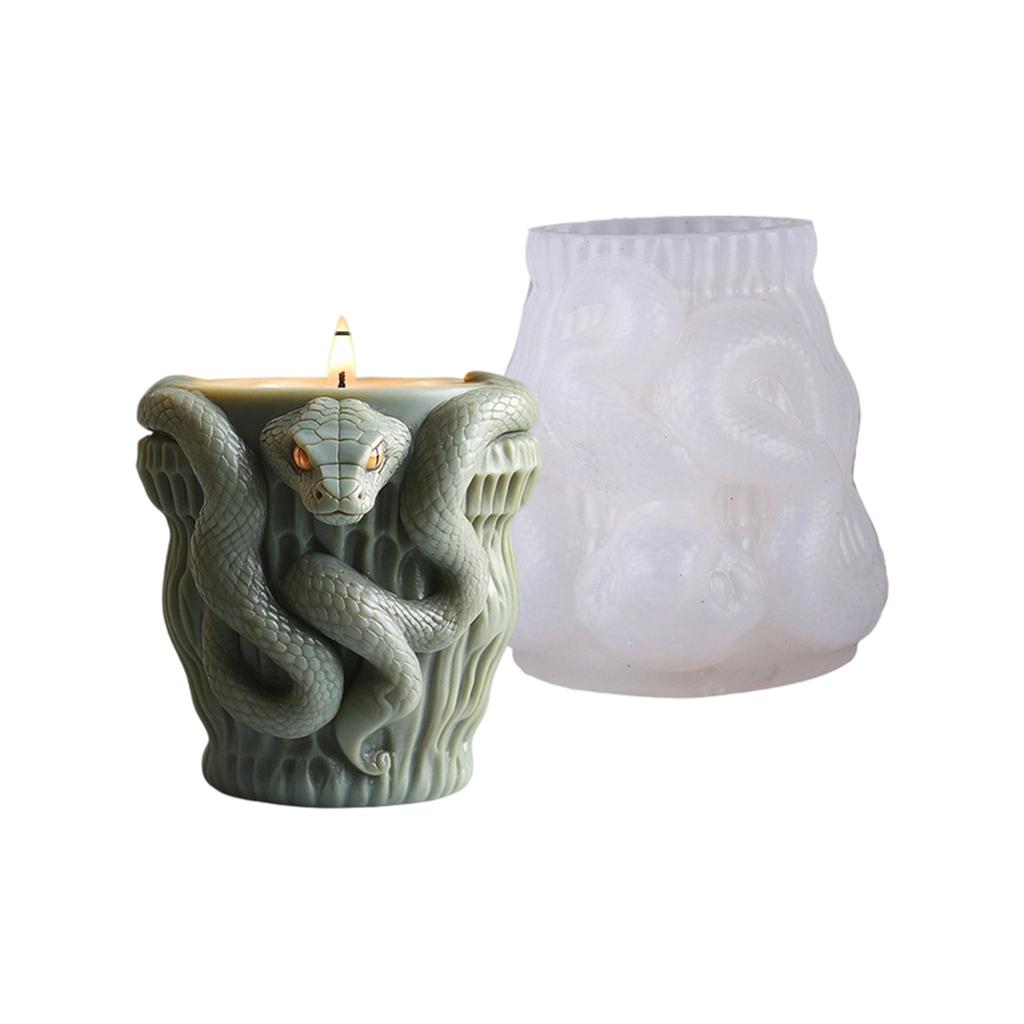 Snake Embossed Silicone Mold Silicone Texture Suitable for Resin Crafts Jewelry Candle Holder and Succulent Planter