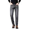 Herfst Nieuwe Collectie Heren Stretch Slim-Fit Rechte Broek Trendy Casual Grijze Broek Veelzijdige Stijl