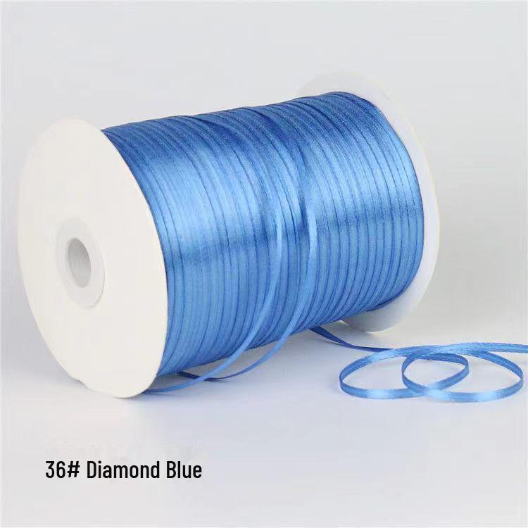 0.3cm Satin Ribbon for Bookmarks, Hair & Balloon Accessories, and Gift Packaging Bow.