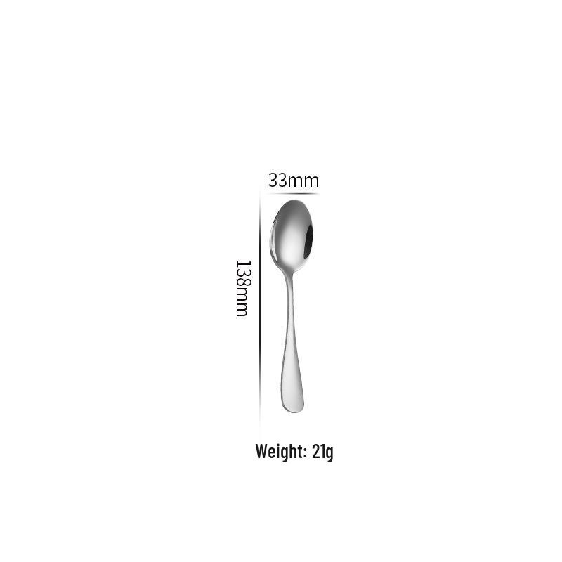 Stainless Steel Cutlery Set: Knife, Fork, Spoon, Steak Knife, Dinner Fork, Coffee Spoon, Ice Spoon, Cake Spatula for Restaurants and Hotels