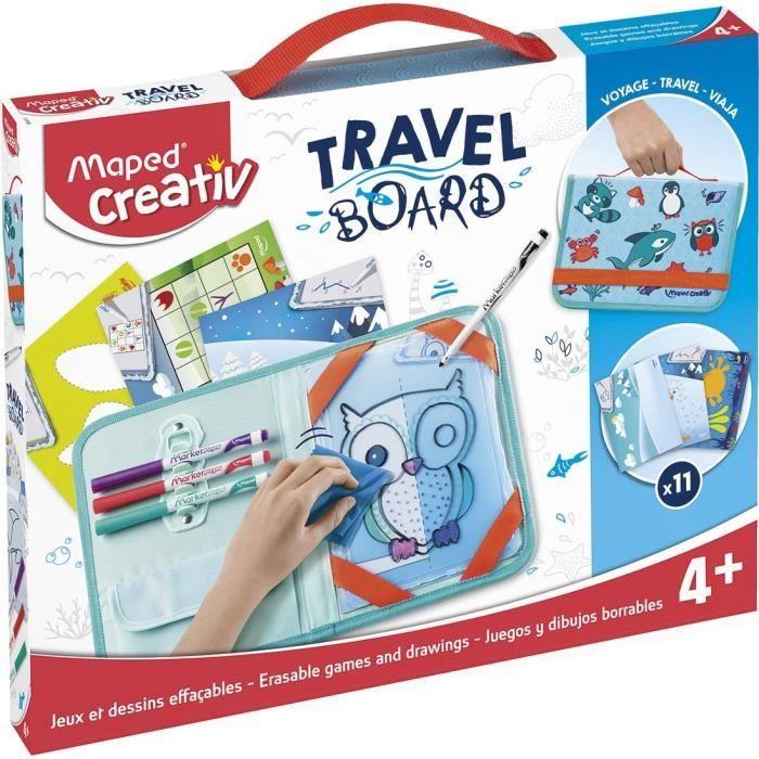 MAPED CREATIV - Travel Board - Ardoise nomade Dessins Effacables