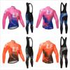 Maillots de Cyclisme EF Manches Longues Ensemble Hommes Femmes Respirant VTT Édition Équipe Route