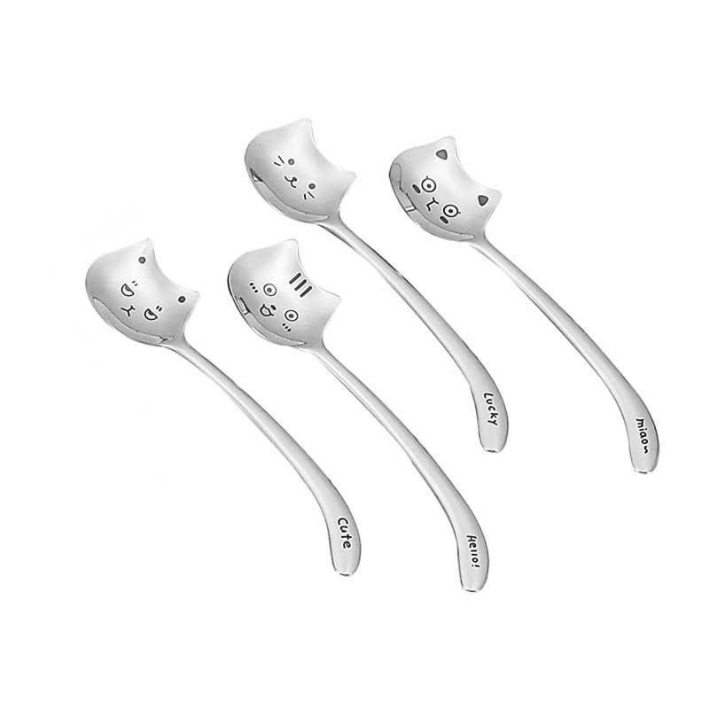 1PCS Funny Long Tail Cat Coffee Spoon