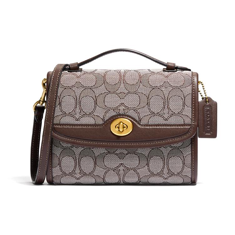 

Новая сумка-мессенджер COACH Kip из замши с тканью, Сумка, Сумка через плечо, Сумка кроссбоди Маленькая женская C5365-B4S0M 18.0*5.1*13.5CM