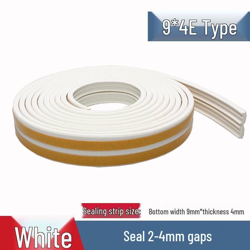 Self-Adhesive Weatherproof Door & Window Foam Seal Strip - 6m, Soundproof & Insulating