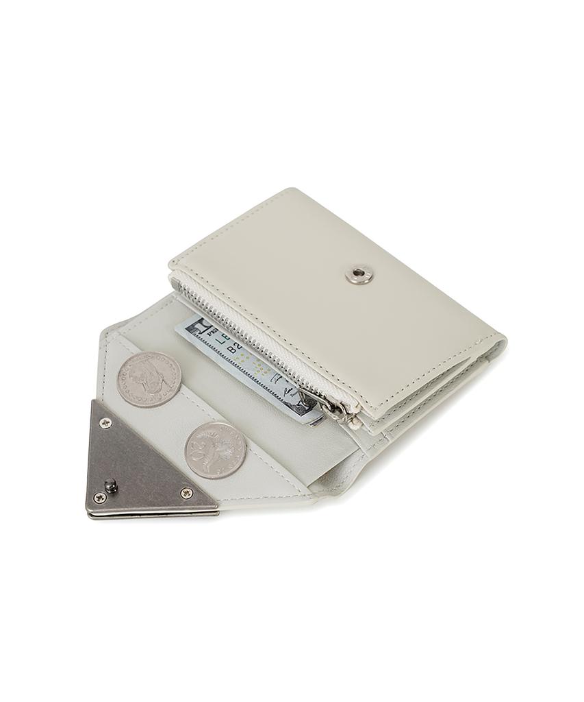 Fennec Matt Triangle Wallet - Cream