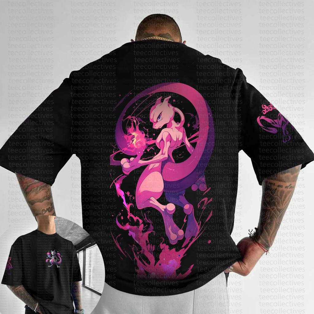 Pánské tričko Pokemon Čistá bavlna Ležérní Kulatý výstřih Krátký rukáv Oblečení Letní Sportovní Ležérní Top s krátkým rukávem