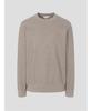 Binpolmen Textured Round Neck Long Sleeve T-Shirt Beige