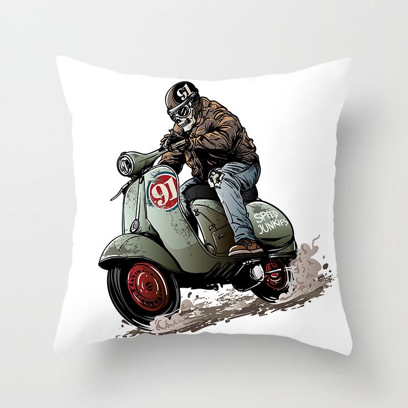 Japanese Ninja Character Digital Single-sided Printing Sofa Pillow Cushion Cover Home