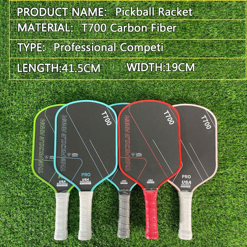 LEATOU Carbon Fiber Pickleball Paddles 16MM Carbon Fiber T700 Pickleball Paddle with 2PC Pickle Ball USAPA Approved