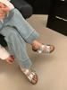 Fashion Slippers Women Summer Slides Shoes Pantofle Platform Soft 2025 Retro Scandals  Shoes Women House Slippers Platform Pantofle Slid