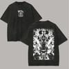 Anime I Sette Peccati Capitali Meliodas Stampa Maglietta Lavata Uomo Manga Vintage T-shirt di Alta Gamma Lusso morbida alta qualità Unisex tee